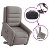vidaXL Fauteuil inclinable taupe tissu