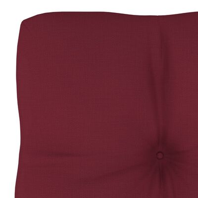 vidaXL Coussin de canapé palette Rouge bordeaux 60x40x10 cm