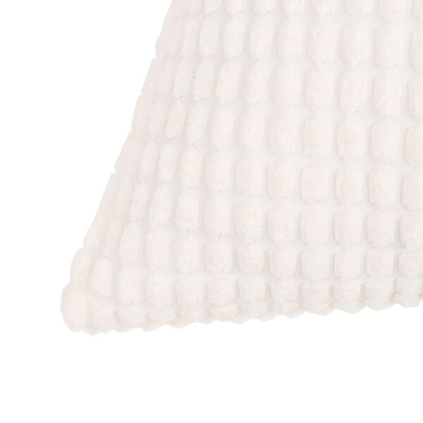vidaXL Jeu de coussin lot de 2 Velours 45 x 45 cm Blanc cass&eacute;