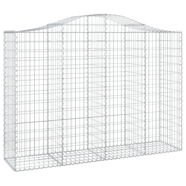vidaXL Paniers &agrave; gabions arqu&eacute;s 30 pcs 200x50x140/160 cm Fer galvanis&eacute;