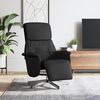 vidaXL Fauteuil inclinable avec repose-pieds noir tissu