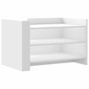 vidaXL Table basse blanc 80x50x50 cm bois d'ing&eacute;nierie