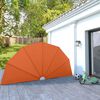 vidaXL Auvent latéral pliable de terrasse Terre cuite 200 cm