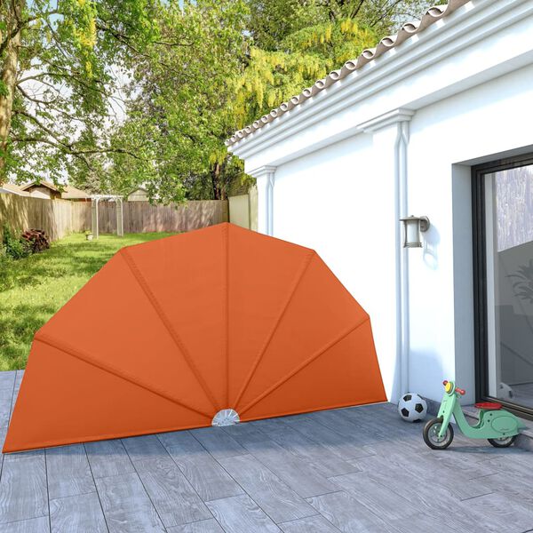 vidaXL Auvent latéral pliable de terrasse Terre cuite 200 cm
