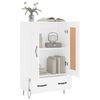 vidaXL Buffet haut blanc 69,5x31x115 cm bois d'ing&eacute;nierie