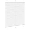 vidaXL Store pliss&eacute; blanc 120x100cm largeur du tissu 119,4cm polyester