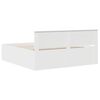 vidaXL Cadre de lit Blanc 180 x 200 cm Bois d'ing&eacute;nierie
