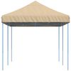 vidaXL Tente de r&eacute;ception pliable escamotable beige 580x292x315 cm