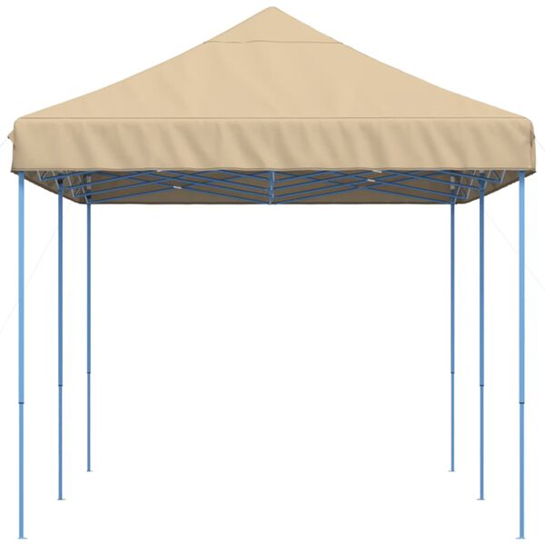 vidaXL Tente de r&eacute;ception pliable escamotable beige 580x292x315 cm