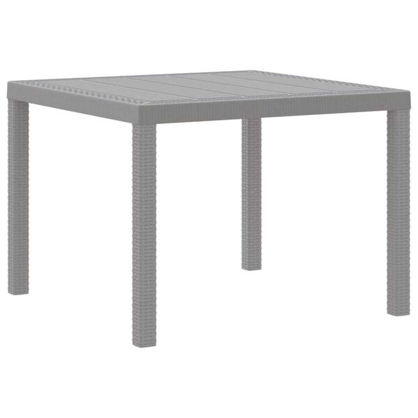 vidaXL Ensemble de salle à manger pour jardin 5 pcs Gris clair