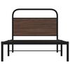 vidaXL Cadre de lit sans matelas 100x200 cm chêne marron