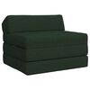 vidaXL Canap&eacute;-lit pliable Vert fonc&eacute; 200 x 70 x 10 cm Tissu