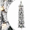 vidaXL Sapin de No&euml;l artificiel pr&eacute;-&eacute;clair&eacute; avec 45 LED/neige floqu&eacute;e