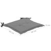 vidaXL Coussins de chaise de jardin lot de 2 Noir et gris 50x50x3 cm