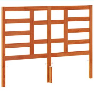 vidaXL T&ecirc;te de lit cire marron 135 cm bois massif de pin