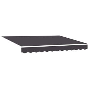 vidaXL Toile de rechange pour auvent Anthracite 280 x 195 cm Polyester