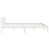vidaXL Cadre de lit sans matelas blanc bois massif 140x190 cm