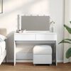 vidaXL Coiffeuse avec LED blanc 100x40x120 cm
