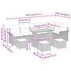 vidaXL Ensemble de canap&eacute; de jardin avec coussin 10 pcs Noir polyrotin