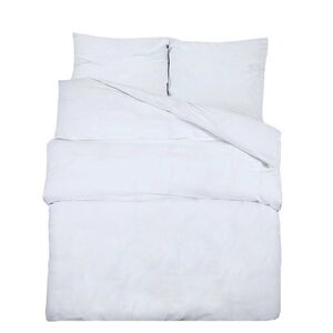 vidaXL Ensemble de housse de couette Blanc 260x240 cm Coton