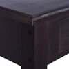 vidaXL Table console Caf&eacute; noir clair 120x30x75 cm Bois d'acajou solide