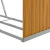 vidaXL Porte-b&ucirc;ches aspect bois 120x45x140 cm acier galvanis&eacute;