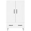 vidaXL Buffet haut blanc 69,5x31x115 cm bois d'ing&eacute;nierie