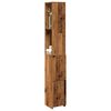 vidaXL Armoire de salle de bain vieux bois 25x25x170cm bois ing&eacute;nierie