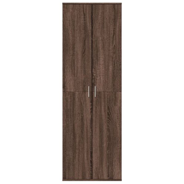 vidaXL Buffet haut chêne marron 60x35x180 cm bois d'ingénierie