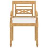 vidaXL Chaises Batavia lot de 6 avec coussins Bois de teck solide