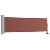 vidaXL Auvent latéral rétractable de patio 80x300 cm Marron