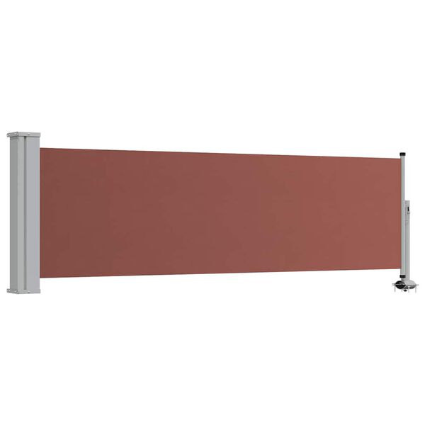 vidaXL Auvent latéral rétractable de patio 80x300 cm Marron