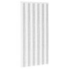 vidaXL Rideau anti-insectes en chenille Gris clair et blanc