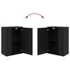 vidaXL Ensemble meuble TV 4 pcs Ch&ecirc;ne noir Bois d'ing&eacute;nierie
