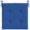 vidaXL Coussins de chaise de jardin lot de 2 bleu royal 40x40x4 cm