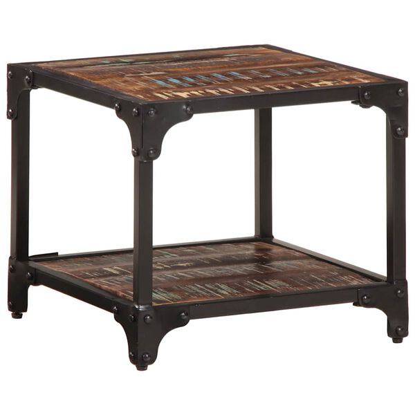 vidaXL Table basse 40x40x36 cm Bois de r&eacute;cup&eacute;ration massif