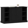 vidaXL Buffet Ch&ecirc;ne noir 100 x 35,5 x 60 cm Bois d'ing&eacute;nierie