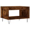 vidaXL Table basse ch&ecirc;ne fum&eacute; 60x50x40 cm bois d'ing&eacute;nierie