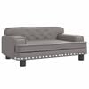 vidaXL Lit pour chien gris 70x45x30 cm similicuir