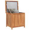 vidaXL Bo&icirc;te de rangement de jardin 60x50x58 cm Bois de teck solide