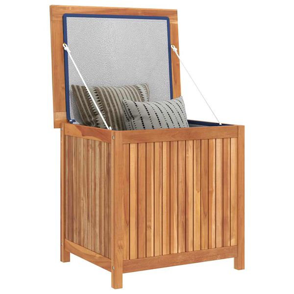 vidaXL Bo&icirc;te de rangement de jardin 60x50x58 cm Bois de teck solide