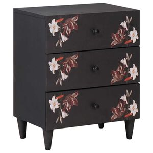 vidaXL Table de chevet avec tiroir Multicolore 50 x 33 x 60 cm