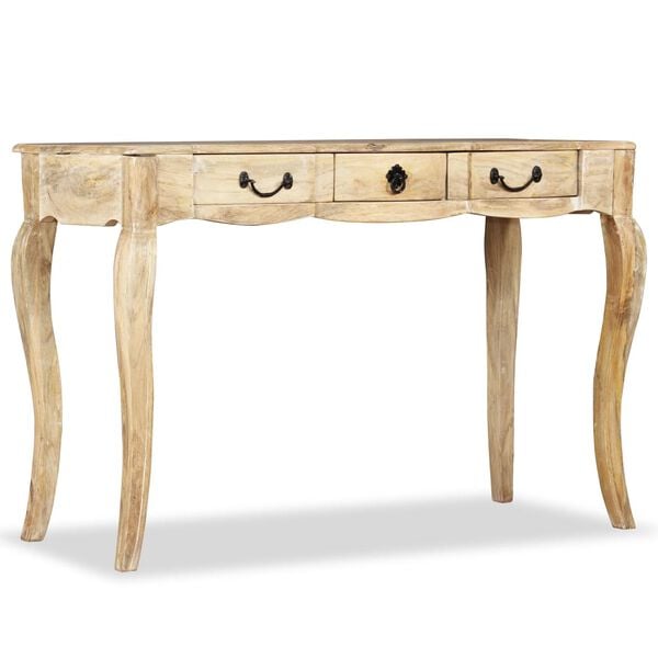 vidaXL Table console Bois de manguier massif 120 x 50 x 80 cm