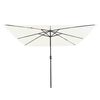 vidaXL Parasol de jardin Sable 295 x 295 x 245 cm Polyester et Acier