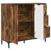 vidaXL Buffet Ch&ecirc;ne fum&eacute; 89,5 x 33 x 82 cm Bois d'ing&eacute;nierie