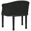 vidaXL Chaise à manger Noir Velours