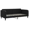 vidaXL Lit de repos sans matelas noir 90x200 cm tissu