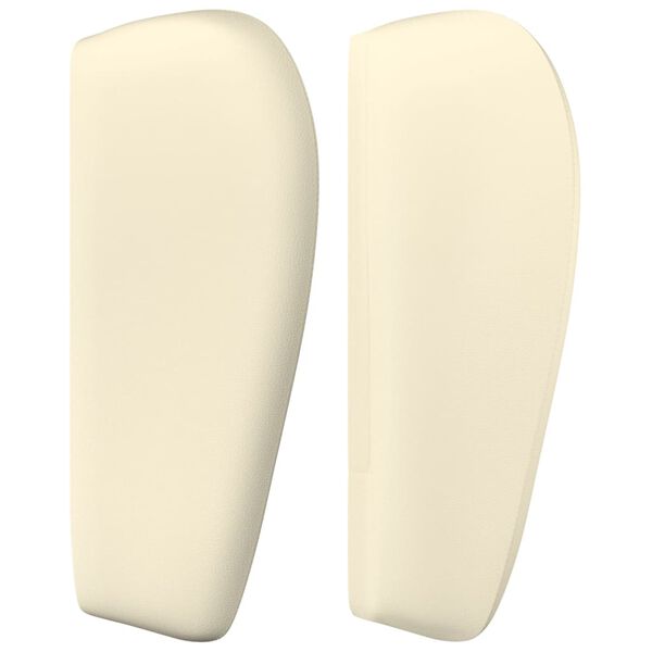 vidaXL T&ecirc;te de lit avec oreilles Cr&egrave;me 93x23x78/88 cm Similicuir