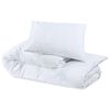 vidaXL Ensemble de housse de couette Blanc 240x220 cm Microfibre