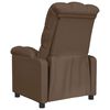 vidaXL Fauteuil inclinable Marron Tissu